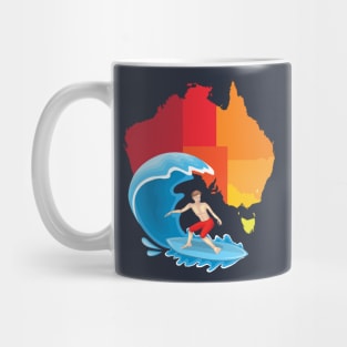 Australia surf board Mug